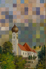 Pixel Mountains with a Church