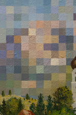 Pixel Mountains with a Church